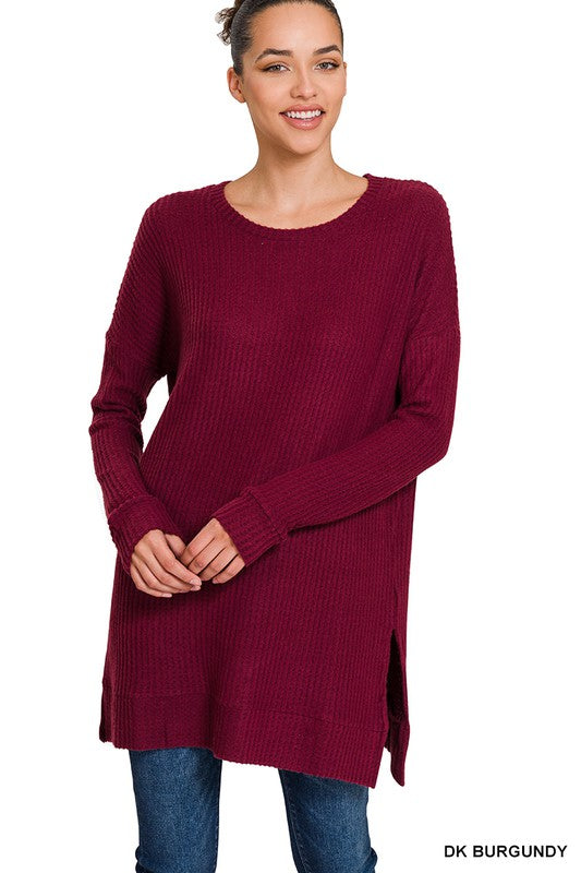Thermal Waffle Sweater