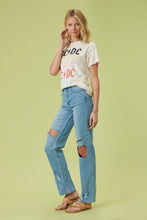 Load image into Gallery viewer, High Rise Distressed Wide Leg Jeans
