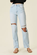 Load image into Gallery viewer, Distressed Wide Leg Jeans
