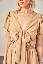 Load image into Gallery viewer, DEEP V-NECK FRONT TIE ROMPER
