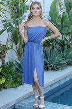 Lataa kuva Galleria-katseluun, Front Side Detailed Tube Top Beach Dress
