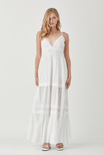 Load image into Gallery viewer, SHIRRED RUFFLE FOLDED DETAIL MAXI DRESS
