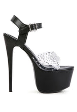 Load image into Gallery viewer, ULTRA HIGH HEEL CLEAR SANDAL
