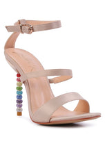 Load image into Gallery viewer, RHINESTONE SATIN SANDALS
