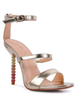 Load image into Gallery viewer, RHINESTONE SATIN SANDALS

