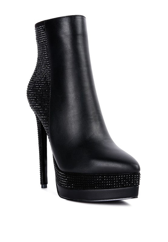 High Heeled Ankle Boots