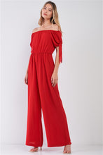 Load image into Gallery viewer, Off-The-Shoulder Wide Leg Jumpsuit
