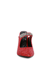 Indlæs billede til gallerivisning Glitter Diamante Heeled Sandals
