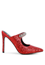 Load image into Gallery viewer, Glitter Heeled Sandals
