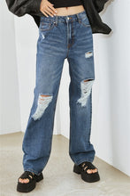 Indlæs billede til gallerivisning Distressed High Waist Jeans
