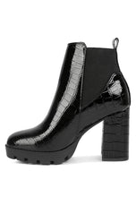 Lataa kuva Galleria-katseluun, Faux Leather Croc Boots
