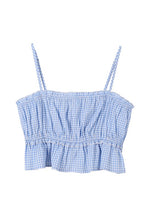 Load image into Gallery viewer, Blue gingham tank top

