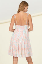 Load image into Gallery viewer, FLIRTY FLORAL TIE-STRAP MIDI DRESS
