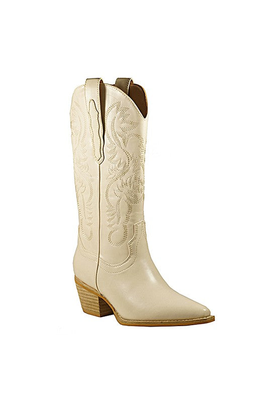Embroidery Western Boots