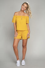 Load image into Gallery viewer, Off Shoulder Top &amp; Shorts Pants Set
