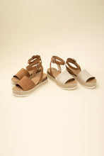 Load image into Gallery viewer, ESPADRILLE ANKLE STRAP SANDALS
