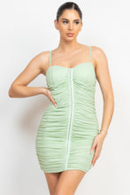 Load image into Gallery viewer, Ruched Cami Mini Dress
