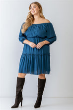 Load image into Gallery viewer, Plus Ruffle Flare Dress
