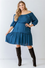 Load image into Gallery viewer, Plus Ruffle Flare Dress
