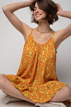 Load image into Gallery viewer, Floral Printed Wool Peach Cami Dress
