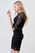 Load image into Gallery viewer, 2/3 Sleeve Lace Lining Dress
