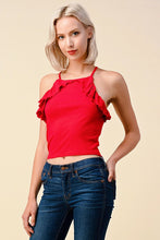 Load image into Gallery viewer, Sleeveless Ruffled Cami
