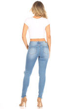 Load image into Gallery viewer, Distressed Skinny Denim Jeans
