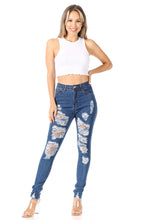 Load image into Gallery viewer, Destroyed High Waist Skinny Jeans
